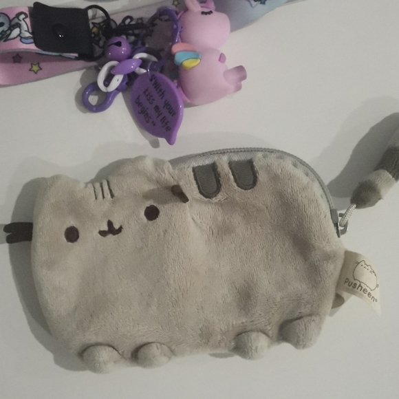 Accessories - Pusheen coins purse,and unicorn keychain.